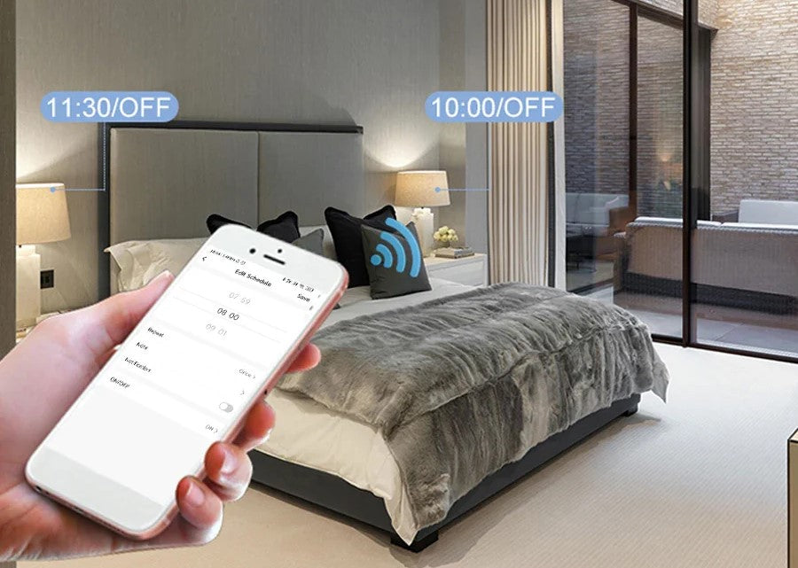 Lampada intiligente de WiFi E27 de 12w compativel com Google Assistant, Home Alexa
