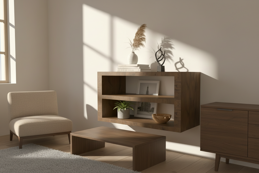 Móvel de entrada em madeira maciça de freixo | Imparavel Requinte