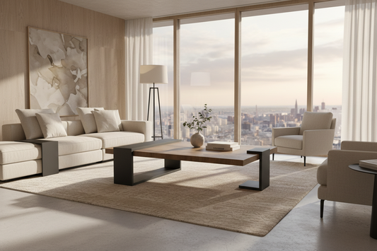 Móvel de centro em madeira de freixo | Imparável Requinte